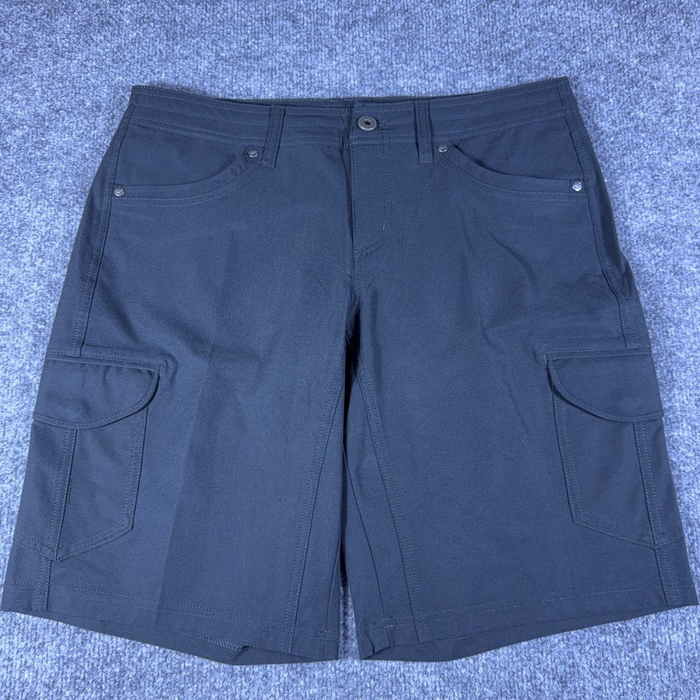 Kuhl Renegade Cargo Shorts Mens Dark Grey Hiking Outdoor Technical Trail 32W